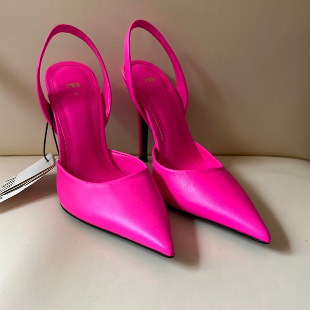Zara Hot Pink Heels